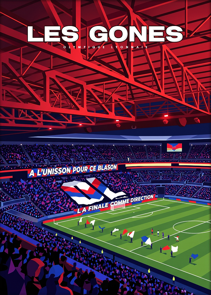 Olympique Lyonnais Stadium Poster