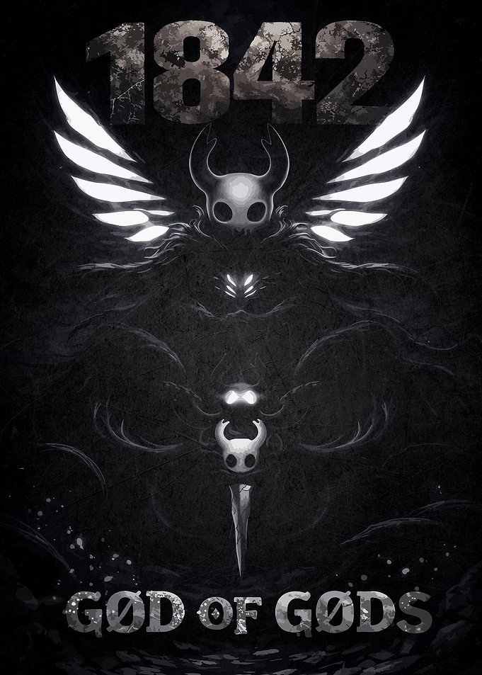 Hollow Knight God of Gods Poster