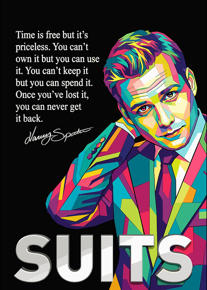 Harvey Specter Pop Art Poster