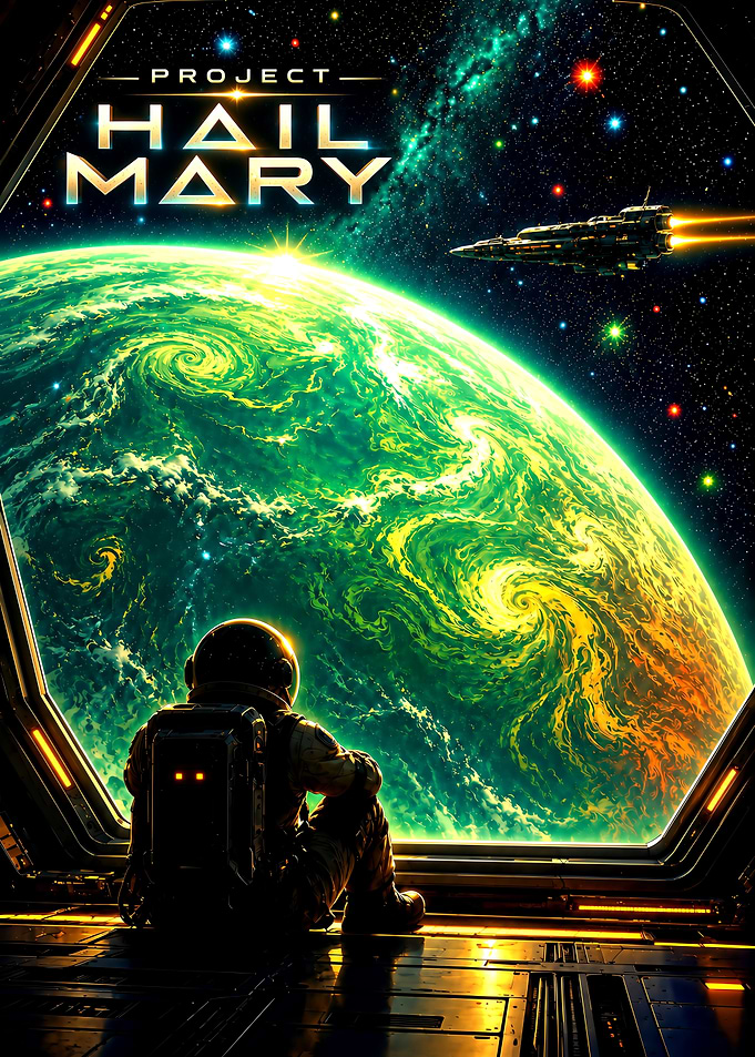 Project Hail Mary Space Poster