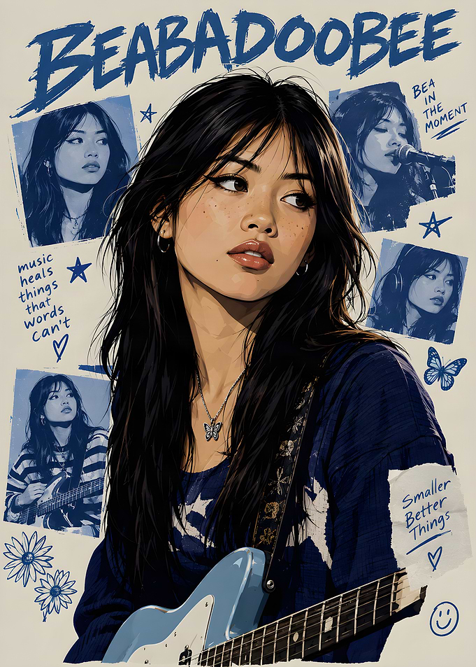 Beabadoobee Illustrated Music Poster