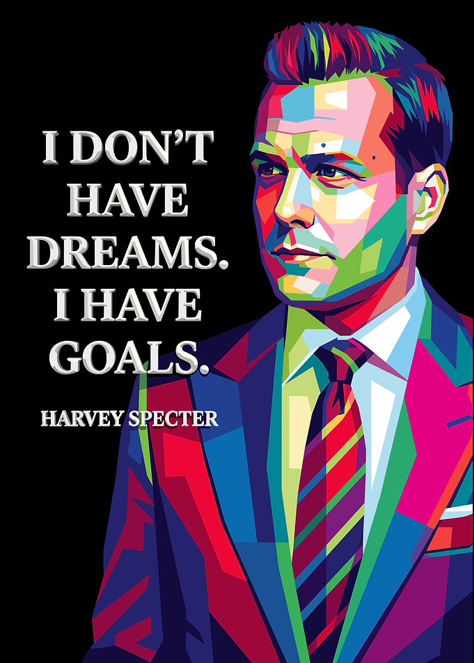 Harvey Specter Pop Art Quote Poster