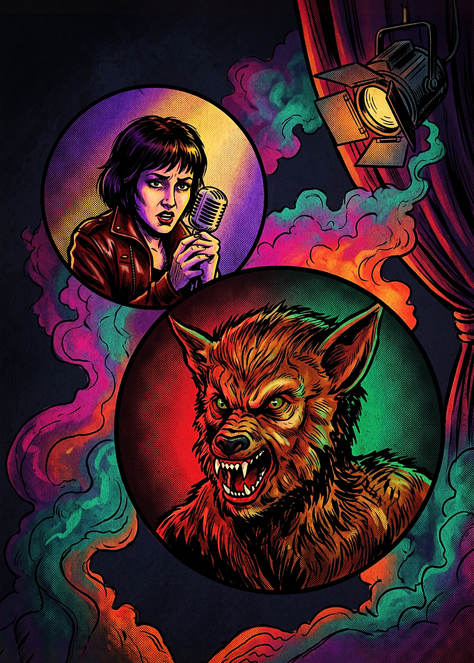 Werewolf Transformation Stage Performance Art