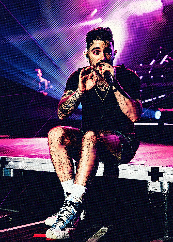 Male Singer Performing on Stage