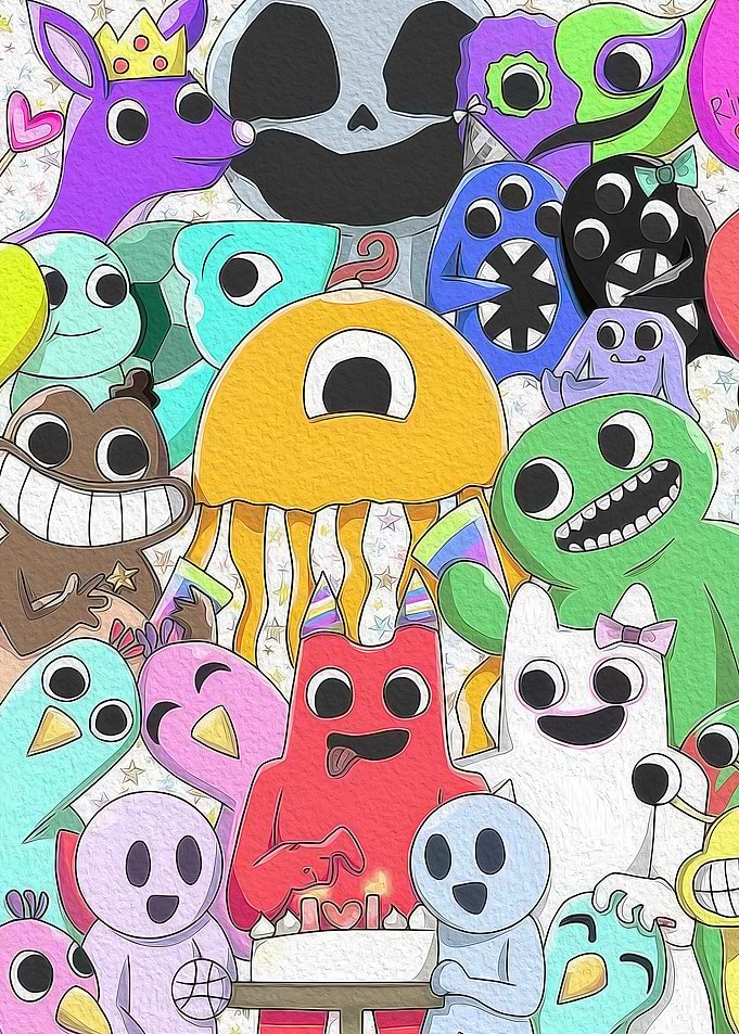 Garten of Banban Birthday Party Illustration