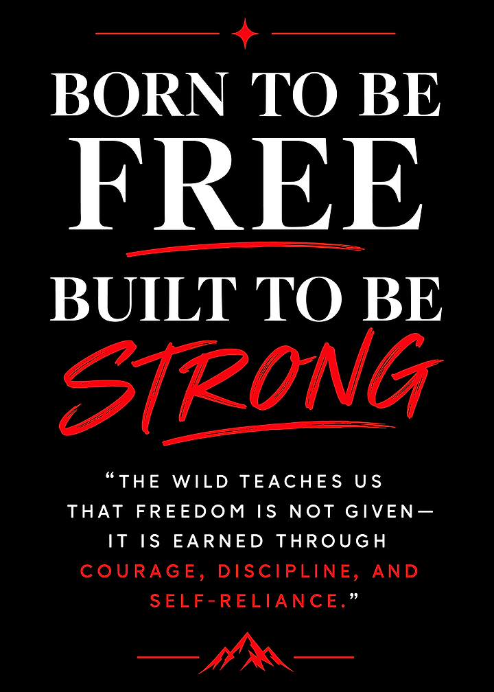 Born to be Free Motivational Poster