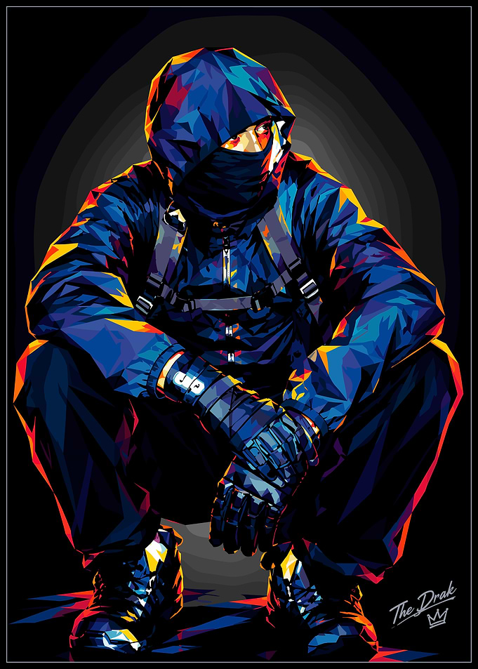 Low Poly Hooded Urban Character
