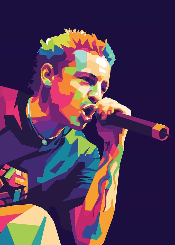 Chester Bennington WPAP Pop Art Portrait