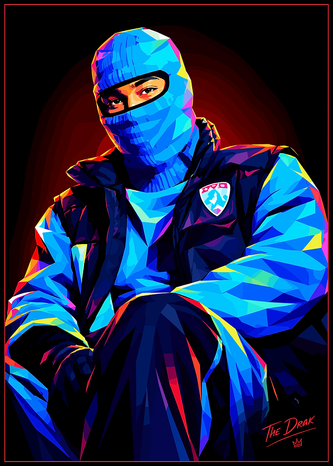 Drake Low Poly Portrait