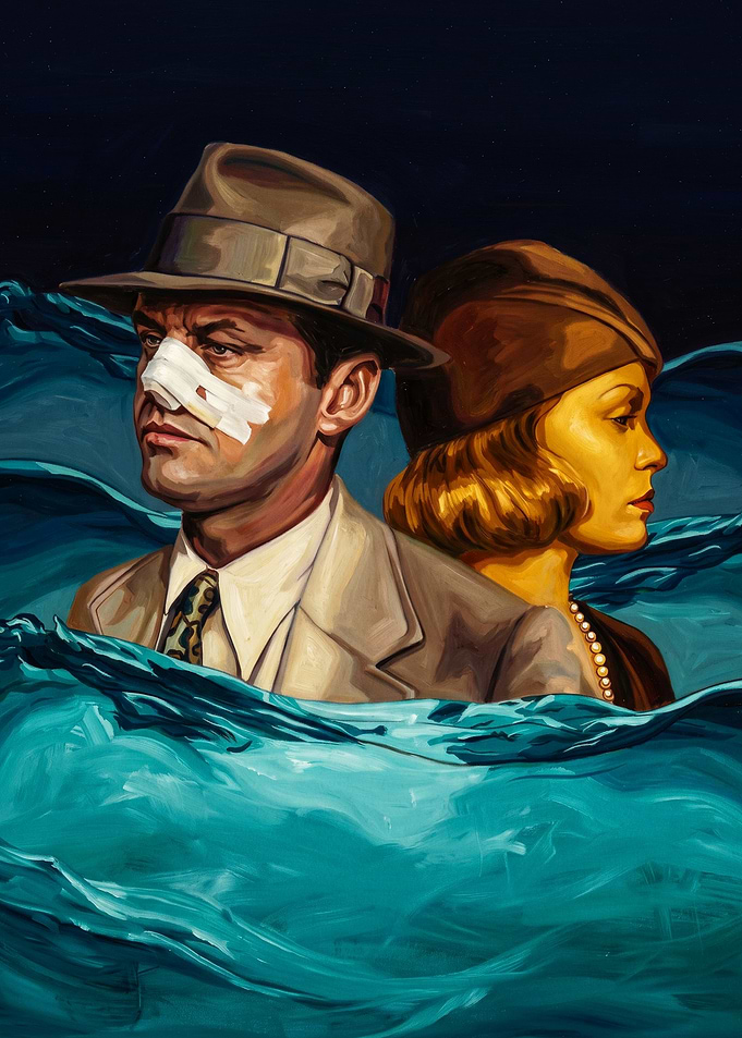 Noir Detective Retro Art Poster