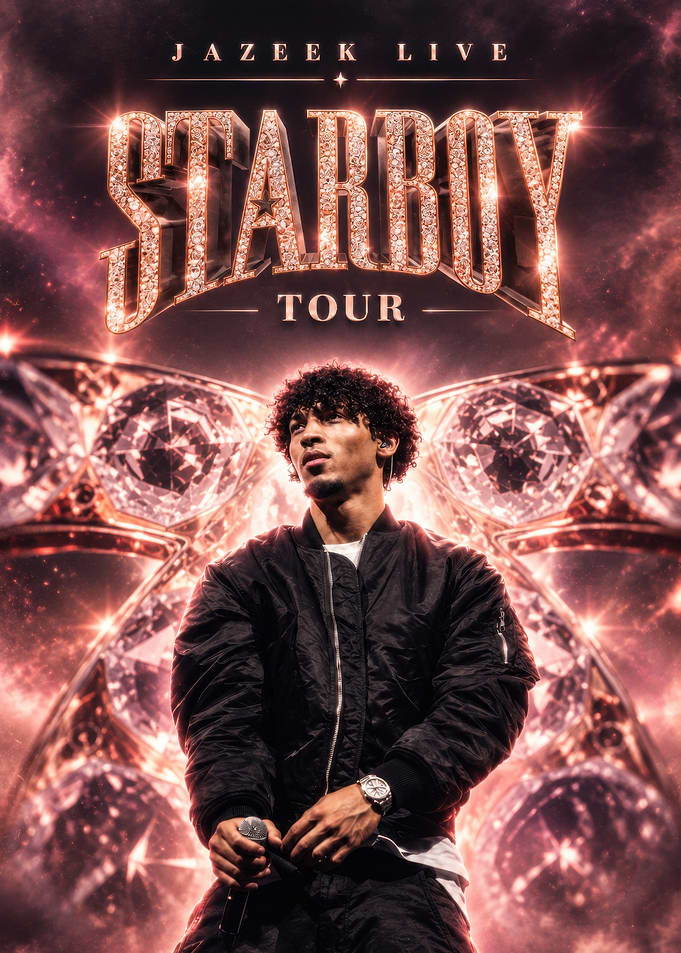 Jazeek Live Starboy Tour Poster