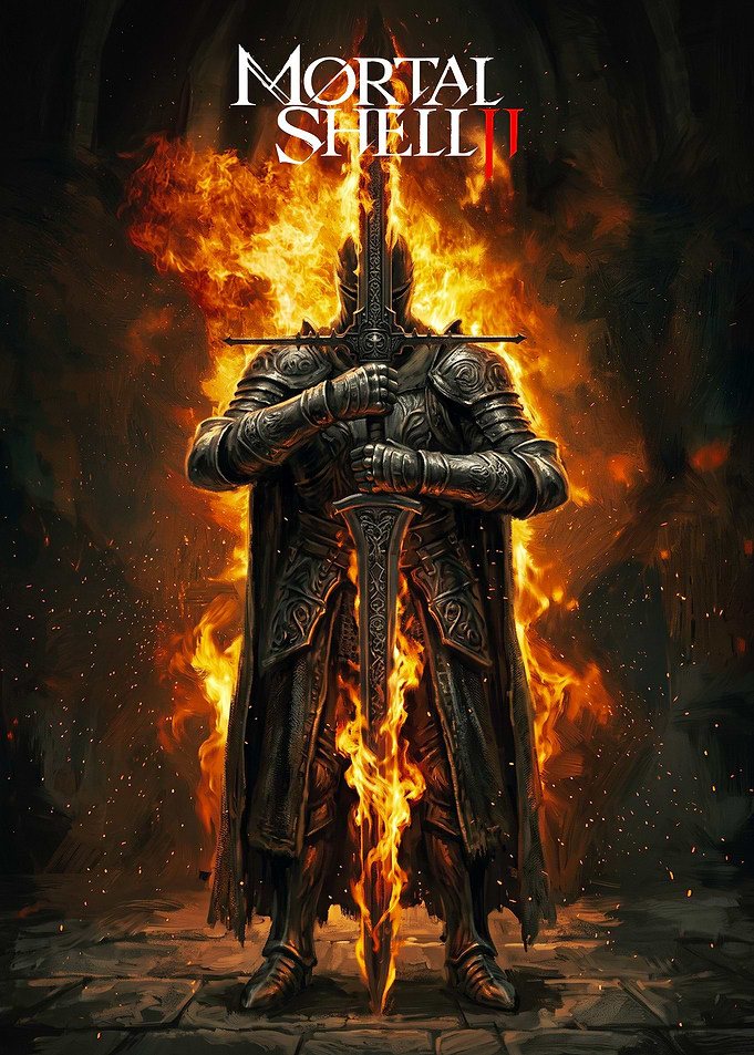 Mortal Shell 2 Flaming Knight Poster