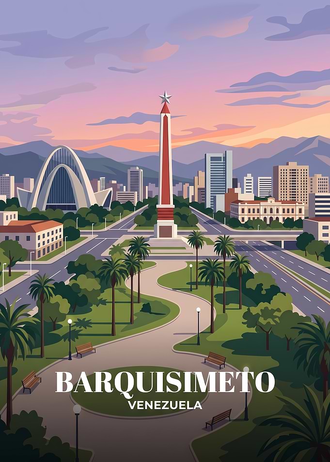 Barquisimeto Venezuela Travel Poster