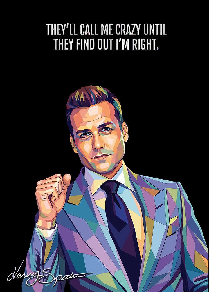 Harvey Specter Pop Art Poster