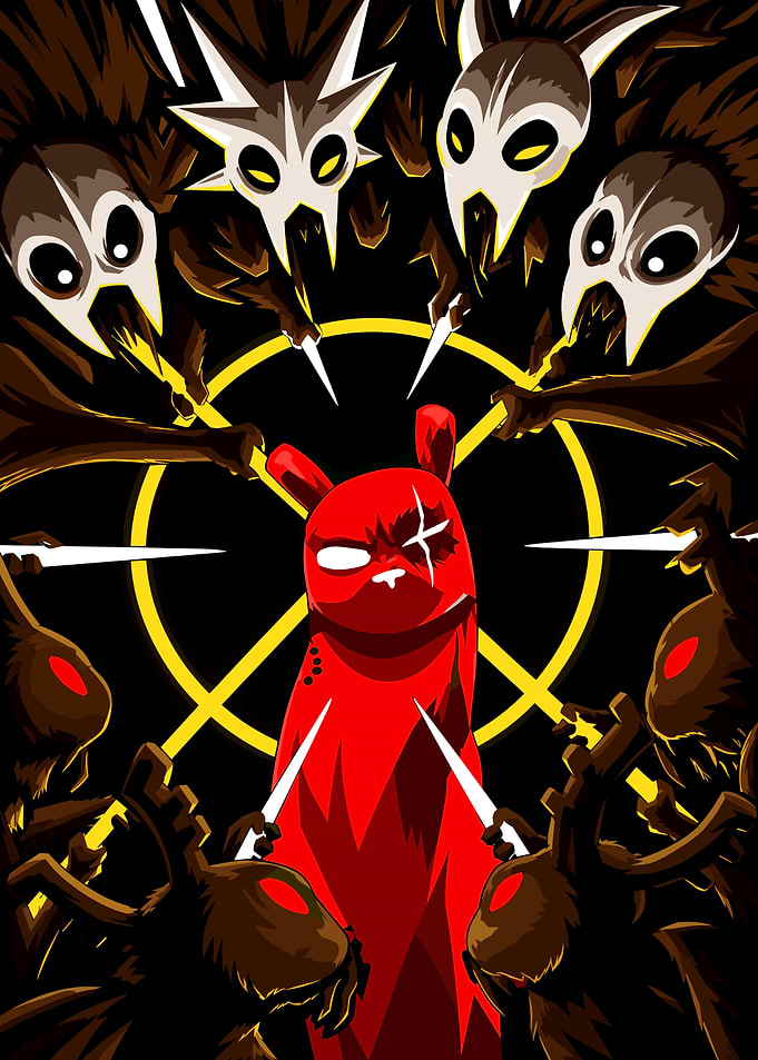 Rain World Artificer Surrounded