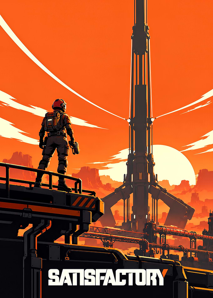 Satisfactory Game Poster