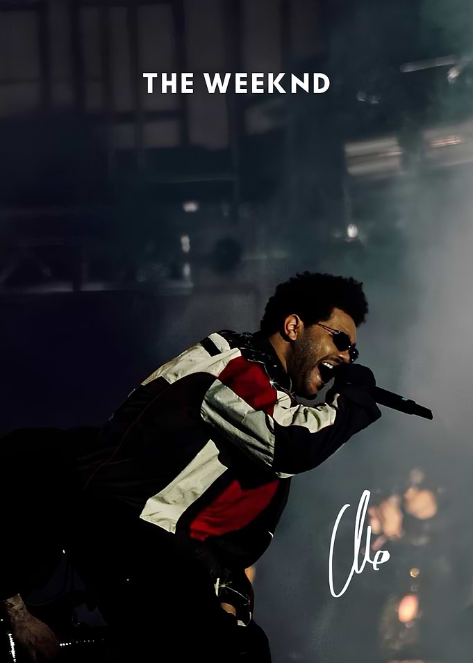 The Weeknd Live Concert Poster