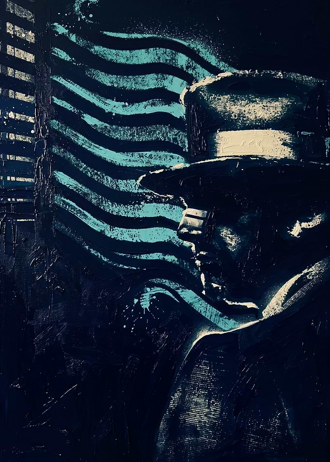 Patriot Gentleman Dark Art Poster