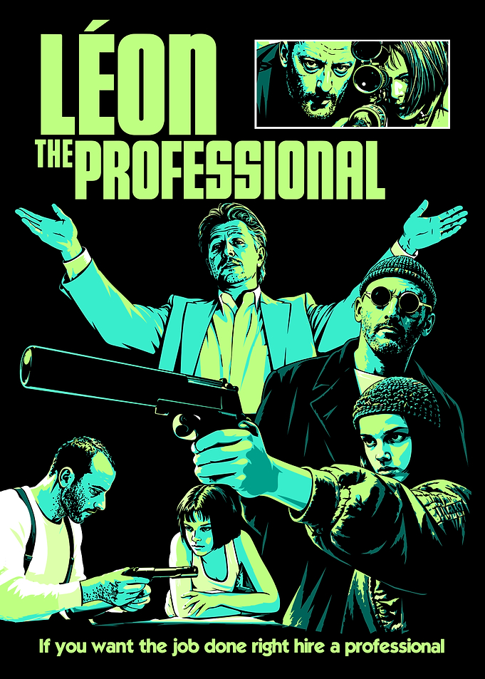 Léon The Professional Movie Poster Art