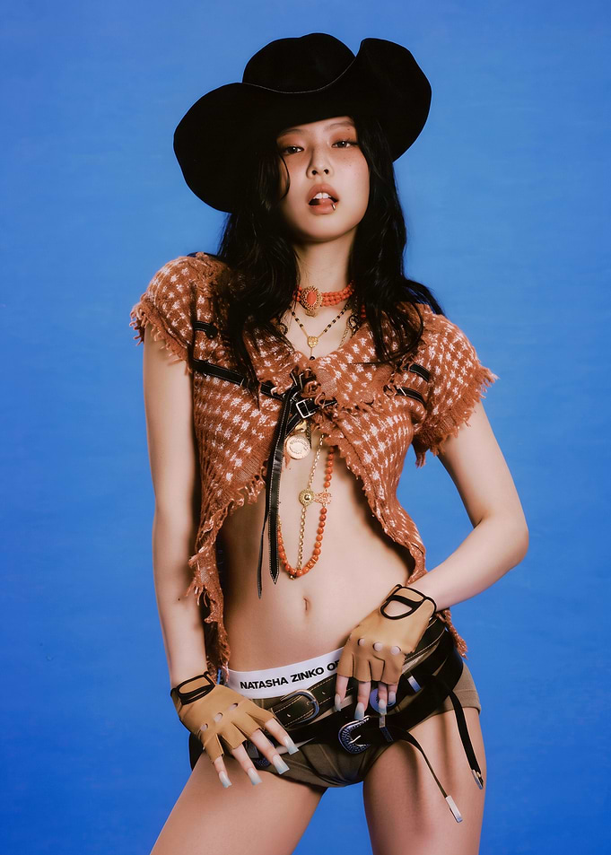 Jennie Kim Cowboy Fashion Portrait