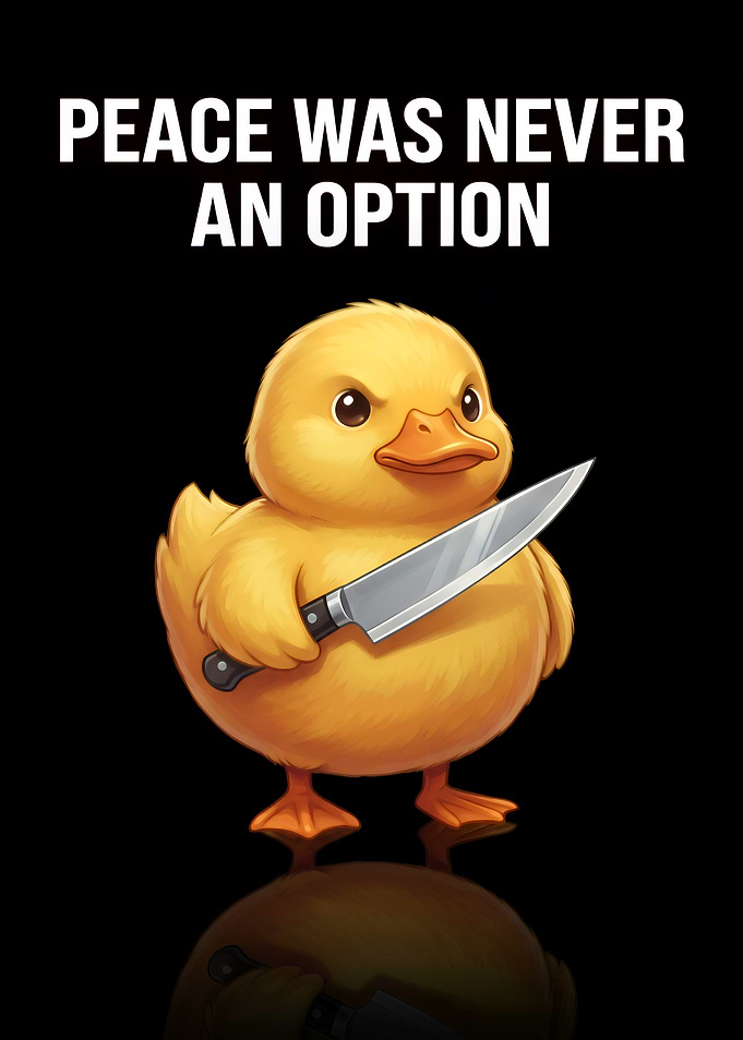 Peace Was Never An Option Duck