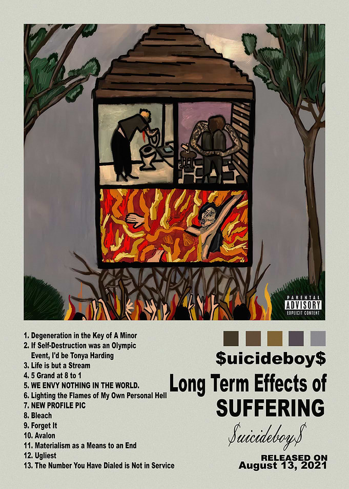 $uicideboy$ Long Term Effects of Suffering Poster