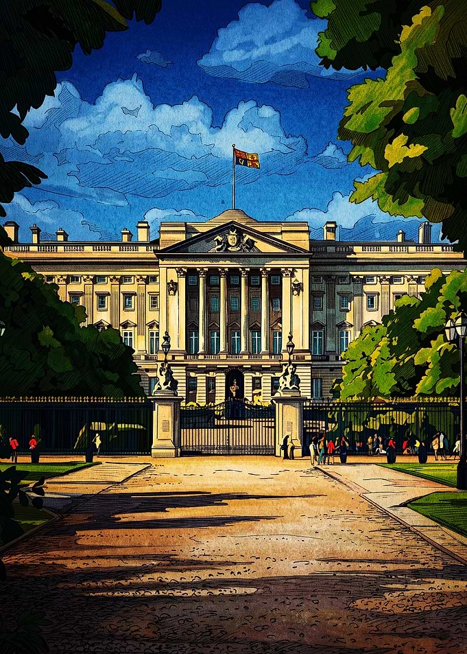 Buckingham Palace Illustration