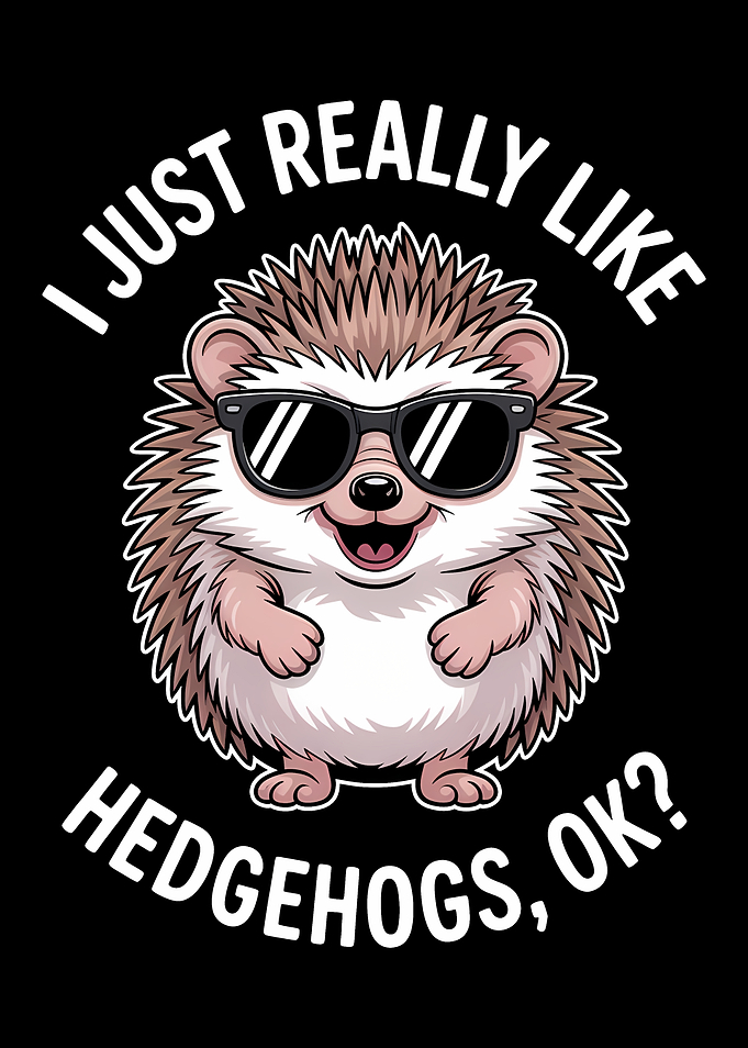 Cool Hedgehog Graphic Design
