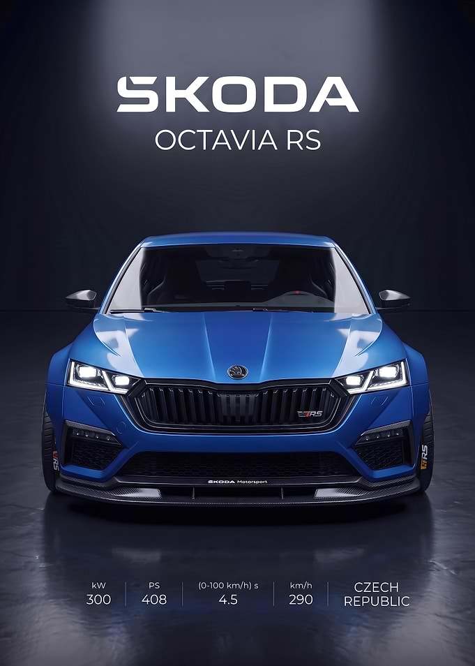 Skoda Octavia RS Performance Poster