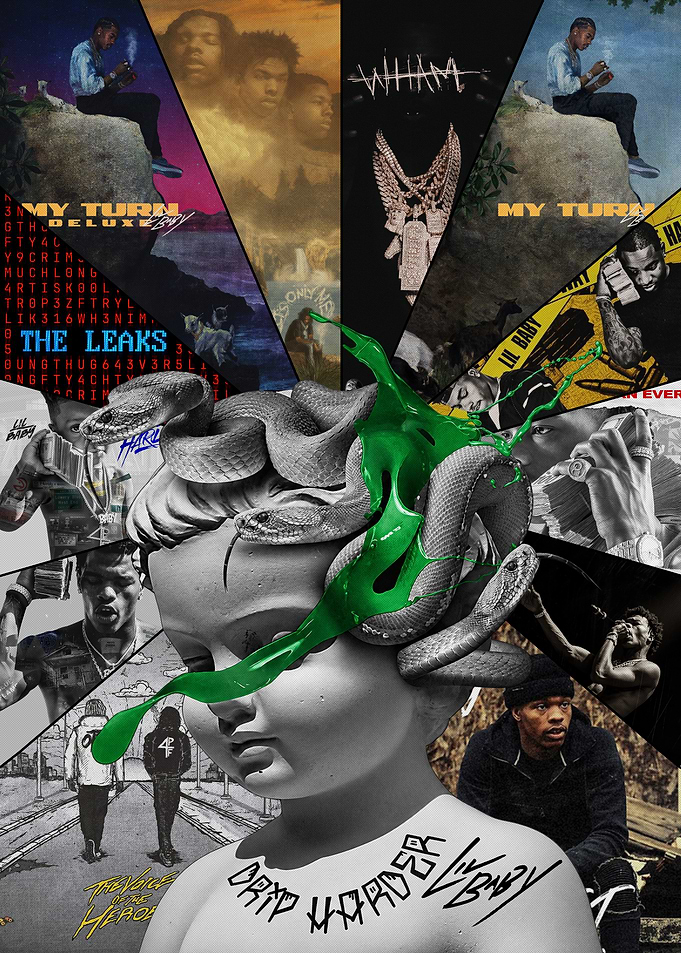 Lil Baby Music Collage Poster