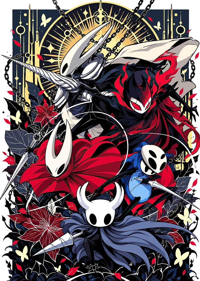 Hollow Knight Character Ensemble Illustration