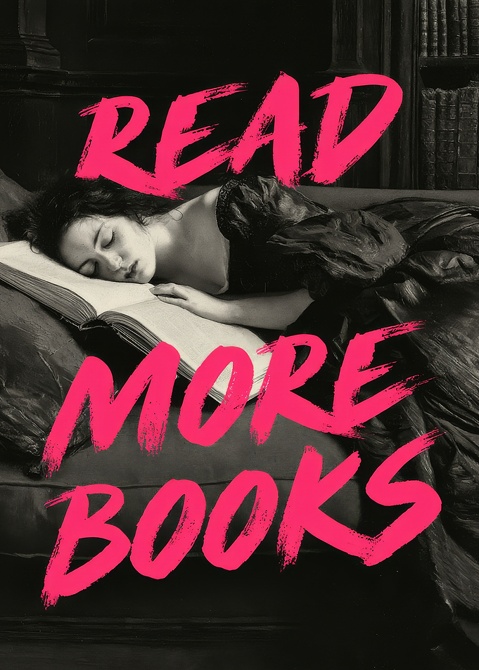 Read More Books Typography Poster