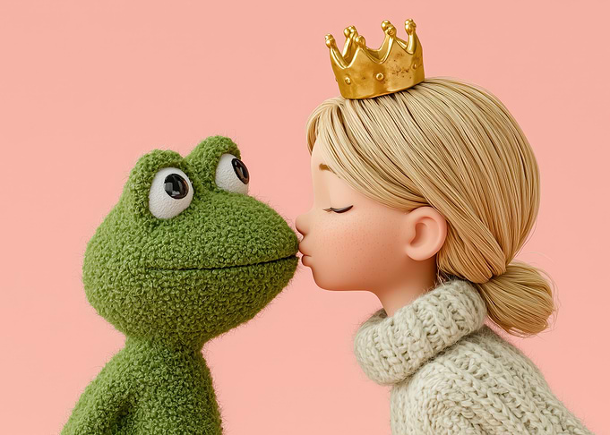 Princess Kissing a Frog