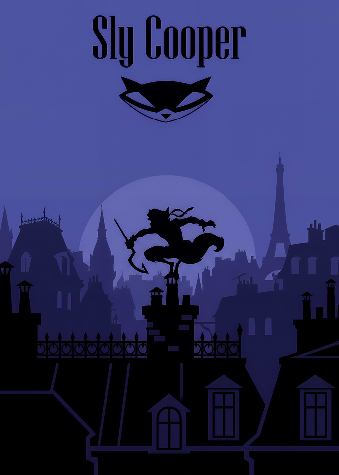 Sly Cooper Minimalist Poster