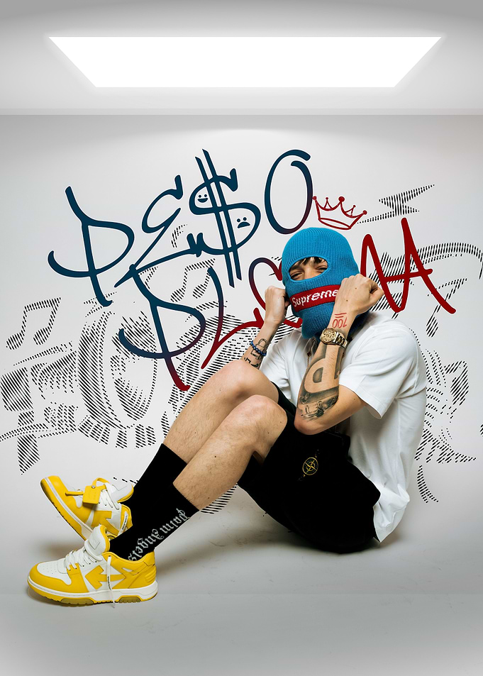 peso pluma in Blue Balaclava