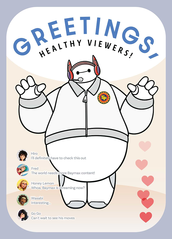 Baymax Streamer - Greetings, Healthy Viewers!