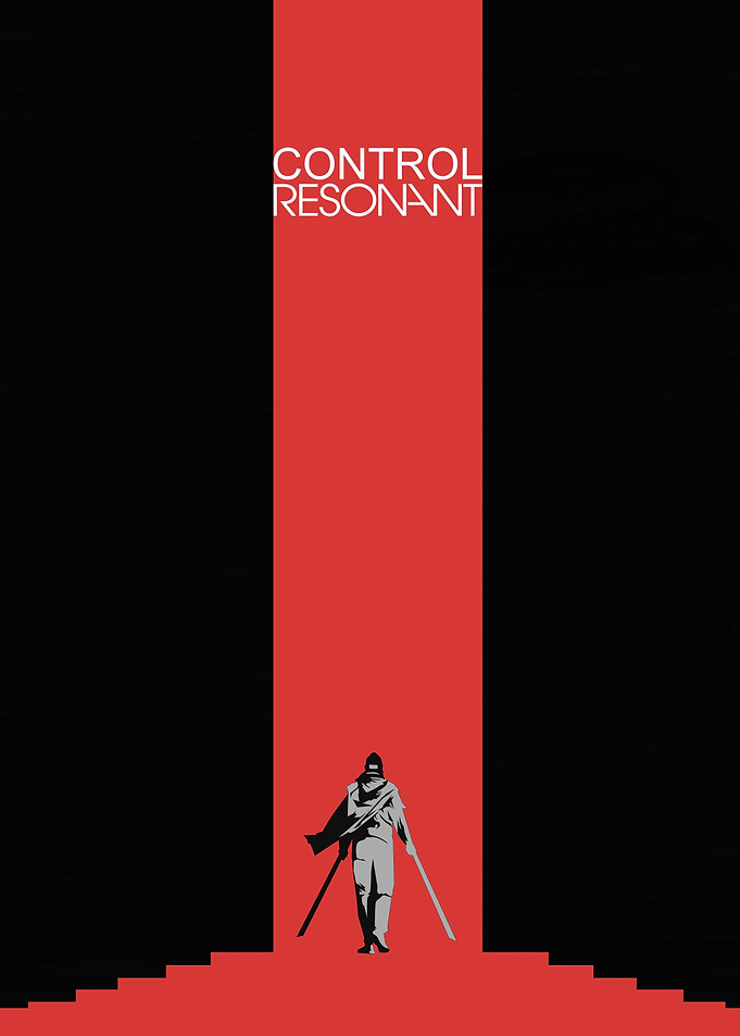 Control Resonant Minimalist Poster