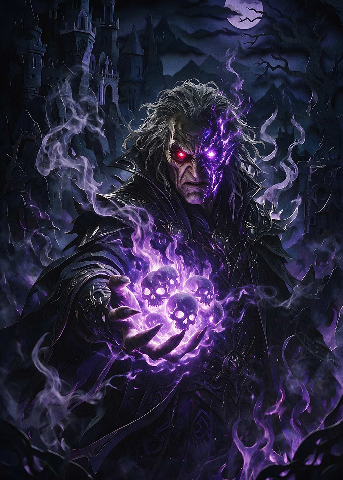 Dark Sorcerer Magic Fantasy Poster