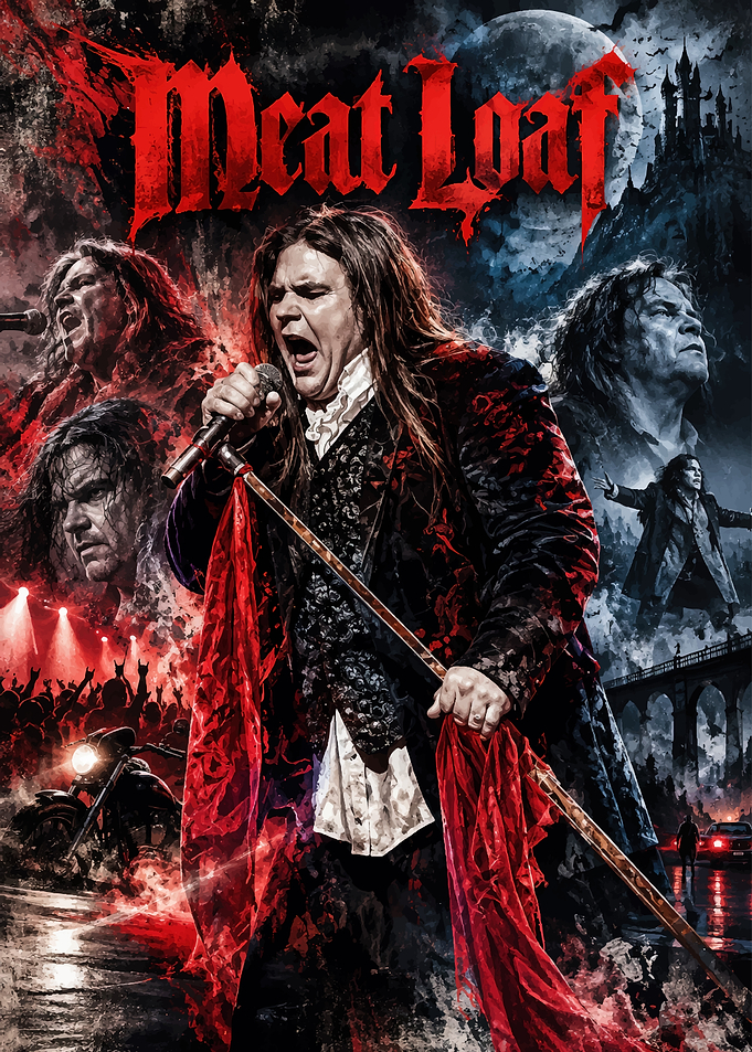 Meat Loaf Gothic Rock Poster