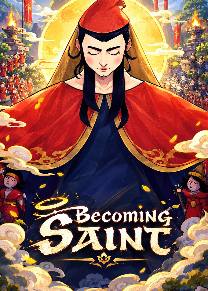 Becoming Saint Anime Style Poster