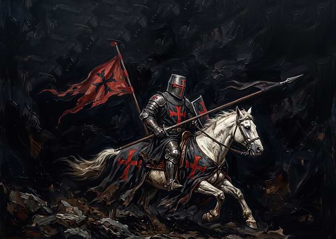 Knight Templar on Horseback