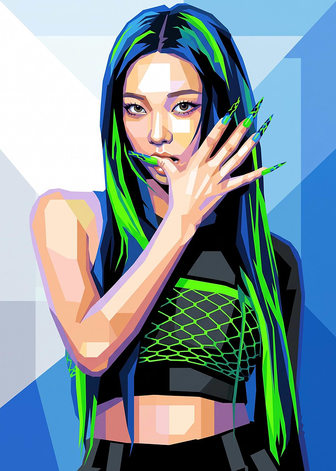 Karina Aespa Pop Art Portrait