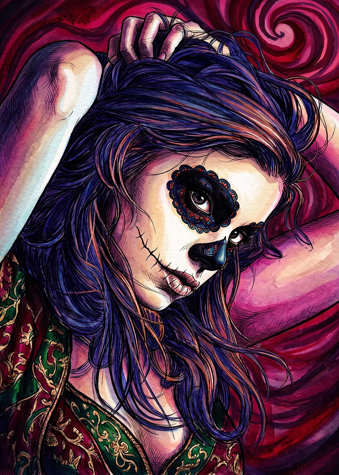 Day of the Dead Woman Portrait