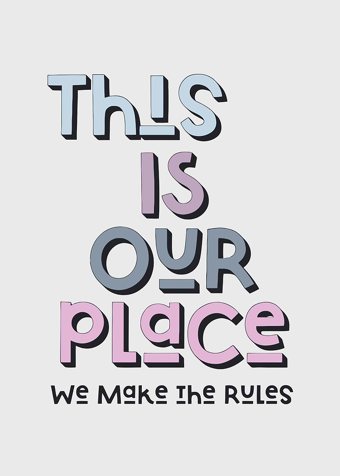 This Is Our Place Text Art