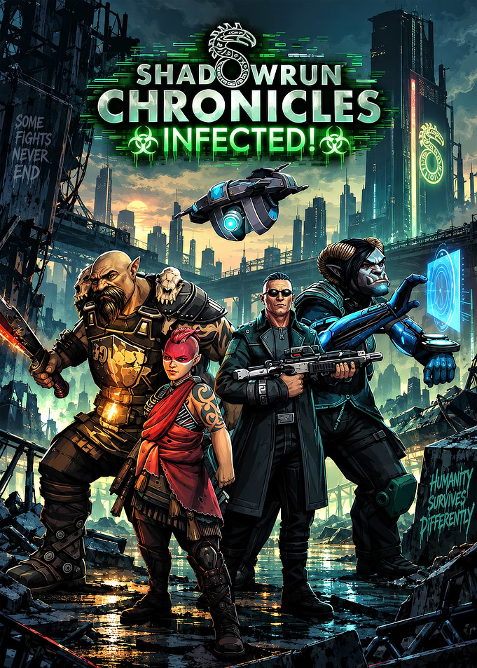 Shadowrun Chronicles Infected Game Poster