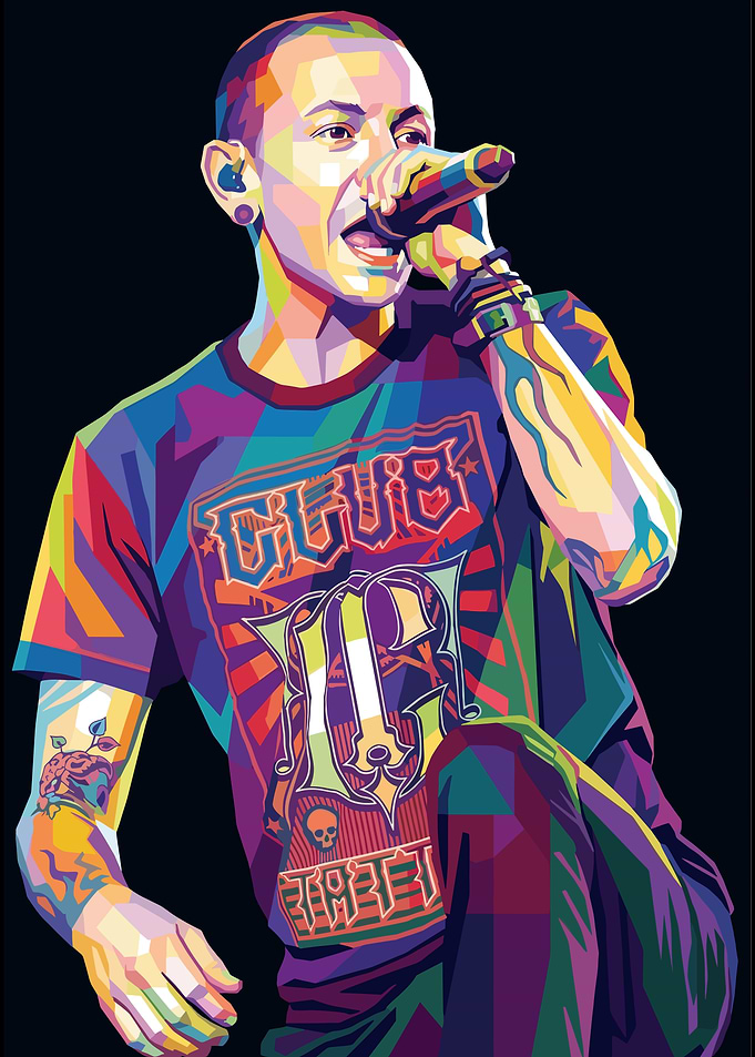Chester Bennington Pop Art Portrait