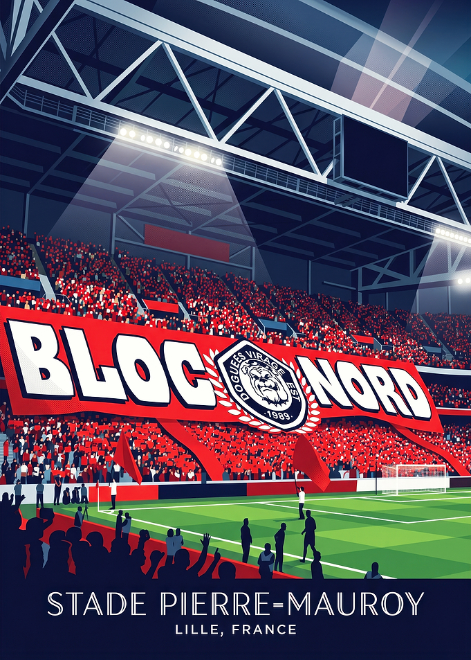 Stade Pierre-Mauroy Lille Soccer Poster