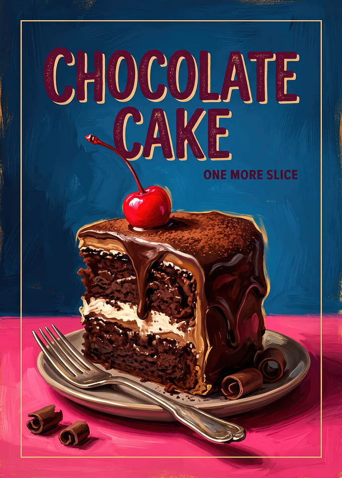 Chocolate Cake Poster Art