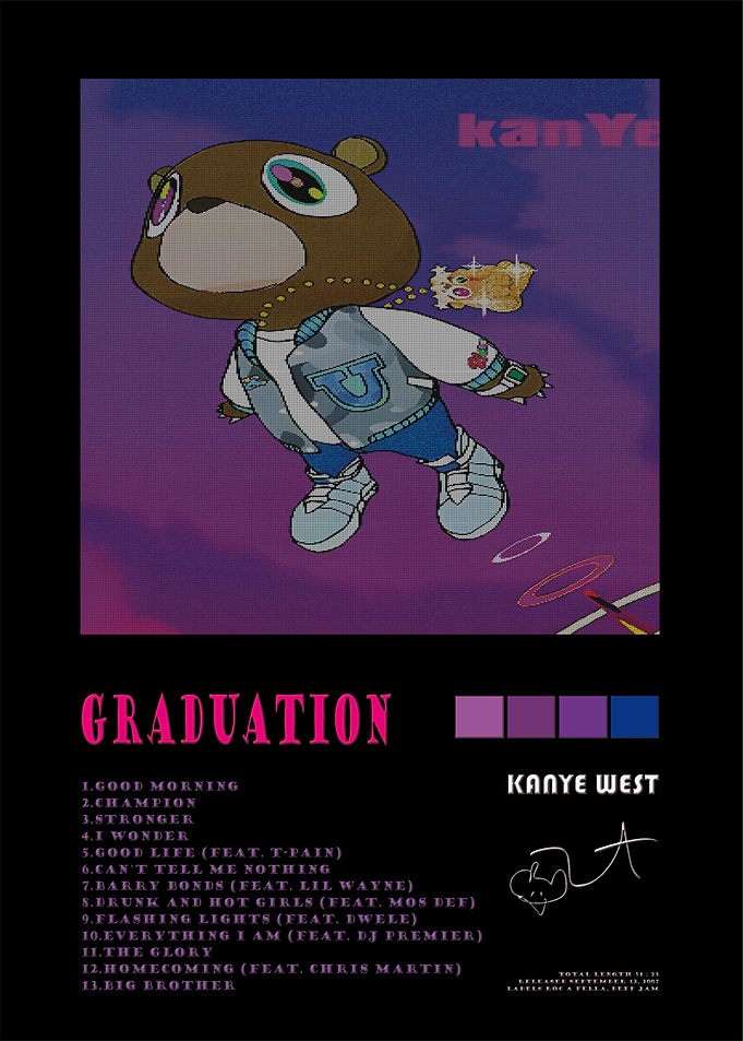 Kanye West Graduation Album Poster