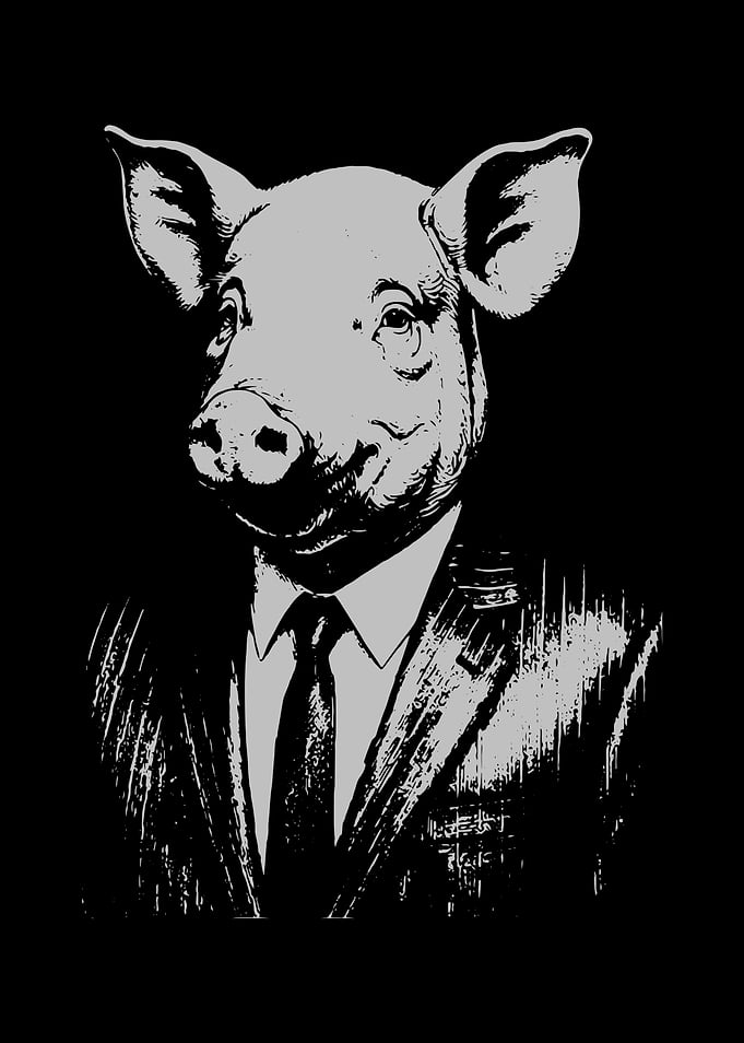 Pig in a Business Suit